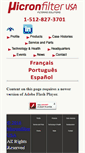 Mobile Screenshot of micronfilterusa.com